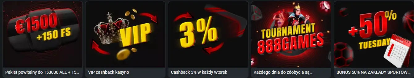 Bonus powitalny dla nowych użytkowników 888starz